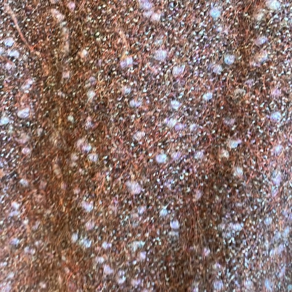 Wool and mohair sweater size small - deep purple and blue speck - Picture 3 of 3